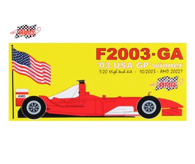 Ferrari F2003-GA USA Grand Prix 2003 1/20 - AMD Models - 20021