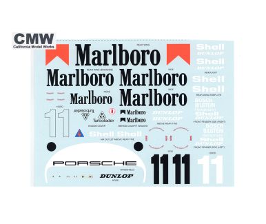 Porsche 956 "Marlboro - Joest" 1000 km Monza 1983 1/12 Decal - CMW California Model Works - CMW-12003DE