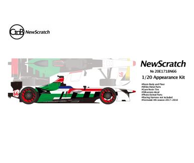 Audi e-tron FE04 #66 Formula-E 2017/2018 1/20 - CtoB/NewScratch - NS-20E1718N66