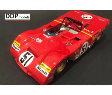 Ferrari 312 PB Brands Hatch 1000 km 1971 1/24 - DDP models - DDP-061A