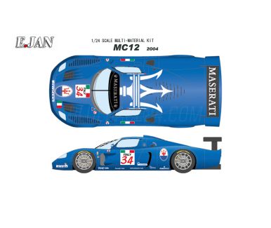 Maserati MC12 GT1 #33 #34 - FIA-GT 2004 1/24 - E.Jan - EJ-E805