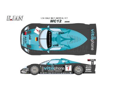 Maserati MC12 GT1 #1 #2 - FIA-GT 2006 1/24 - E.Jan - EJ-E807