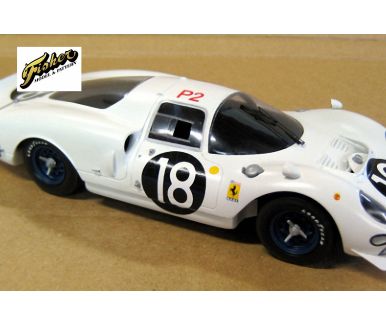 Ferrari 365 P2 "White Elephant" Le Mans 24 Hours 1966 1/24 - Fisher Model & Pattern - FIS-2428