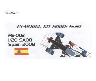 Super Aguri SA08 Spanish Grand Prix 2008 1/20 - FS-Model - FS-003