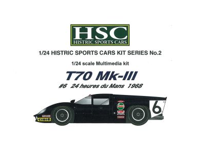 Lola T70 Mk3 #6 - Le Mans 1968 - Historic Racing Cars - HSC002