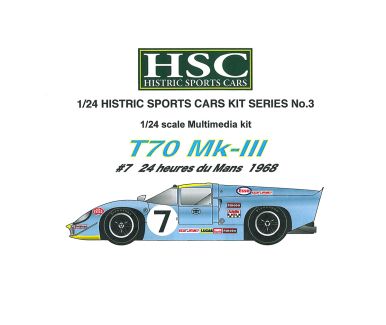 Lola T70 Mk3 #7 - Le Mans 1968 - Historic Racing Cars - HSC003
