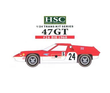 Lotus 47 GT Brands Hatch 6 Hours 1968 Transkit 1/24 - HSC Historic Sports Cars - HSC-006