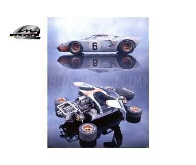 Ford GT 40 "Gulf" #6 #7 Le Mans 1969 - Le Mans Miniatures - LMM-124012