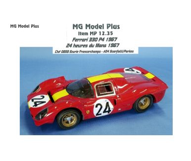 Ferrari 330 P4 "Ecurie Francorchamps" Le Mans 1967 1/12 - MG Model Plus - MGP-112.35