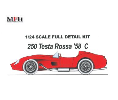 Ferrari 250 Testa Rossa Ver. C Le Mans 1958/59 1/24 - Model Factory Hiro - MFH-K025