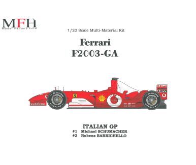 Ferrari F2003-GA Italy Grand Prix 2003 1/20 - Model Factory Hiro - K140