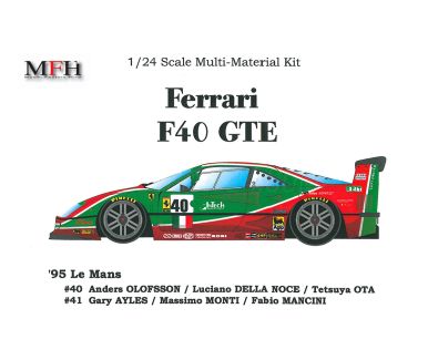 Ferrari F40 GTE Le Mans 1995 1/24 - Model Factory Hiro - MFH-K142