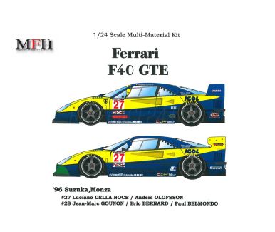 Ferrari F40 GTE Le Mans 1995 1/24 - Model Factory Hiro - MFH-K142