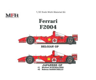 Ferrari F2004 Belgian / Japanese GP 2004 1/20 - Model Factory Hiro - MFH-K152