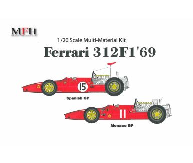 Ferrari 312F1-67 - Monaco GP 1967 #18 #20 - Model Factory Hiro - MFH-K479