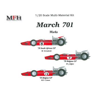 March 701 South African GP / Belgian GP 1970 1/20 - Model Factory Hiro - MFH-K228