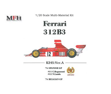 Ferrari 312F1-67 - Monaco GP 1967 #18 #20 - Model Factory Hiro - MFH-K479