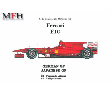 Ferrari F10 German / Japanese Grand Prix 2010 1/20 - Model Factory Hiro - MFH-K276