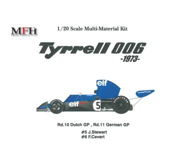 Tyrrell 006 Dutch / German GP 1973 1/20 - Model factory Hiro - MFH-K300