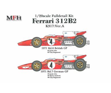 Ferrari 312F1-67 - Monaco GP 1967 #18 #20 - Model Factory Hiro - MFH-K479