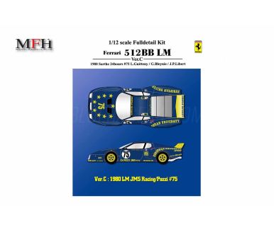 Ferrari 512BB LM N.A.R.T. #64 Le Mans 1979 1/12 - Model Factory Hiro - MFH-K532