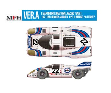 Porsche 917K "Martini" Le Mans 1971 1/12 - Model Factory Hiro - MFH-K609