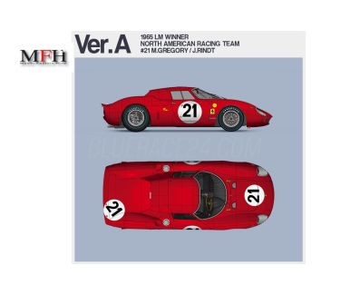 Ferrari 250 LM North American Racing Team #21 Le Mans 1965 1/12 - Model Factory Hiro - MFH-K653