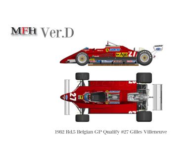 Ferrari 126C2 Belgian Grand Prix Qualify 1982 1/20 - Model Factory Hiro - MFH-K732