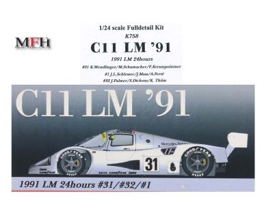 Mercedes-Benz C11 Le Mans 24 Hours 1991 1/24 - Model Factory Hiro - MFH-K758