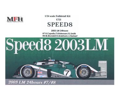 Bentley Speed 8 Le Mans 24 Hours 2003 1/24 - Model Factory Hiro - MFH-K759