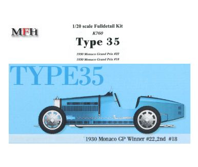 Bugatti Type 35 Monaco Grand Prix 1930 1/20 - Model Factory Hiro - MFH-K760