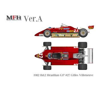 Ferrari 126C2 Brazilian Grand Prix 1982 1/20 - Model Factory Hiro - MFH-K795