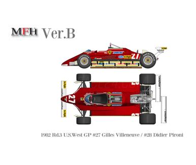 Ferrari 126C2 U.S. West Grand Prix 1982 1/20 - Model Factory Hiro - MFH-K796