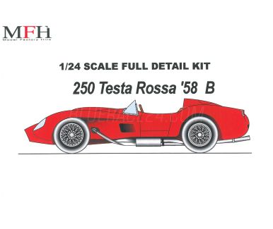 Ferrari 250 Testa Rossa - Le Mans 1958 #19 #22 - Model Factory Hiro - MFH-K022 - Version A