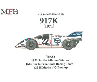 Porsche 917K Le Mans 1971 (Ver. A) #22 - Model Factory Hiro - MFH-K448