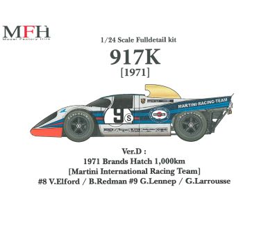 Porsche 917K Brands Hatch 1971 (Ver. D) #8 #9 - Model Factory Hiro - MFH-K451