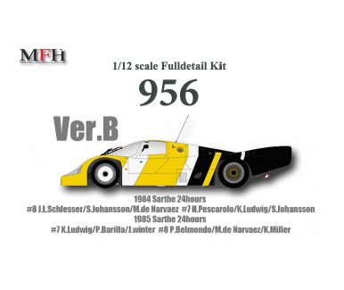 Porsche 956 Long Tail Version B Jöst Le Mans 1984/85 - Model Factory Hiro - MFH-K460