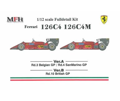 Ferrari 126C4 - Belgien GP San Marino GP 1984 #27 #27 - Model Factory Hiro - MFH-K469 Vers. A