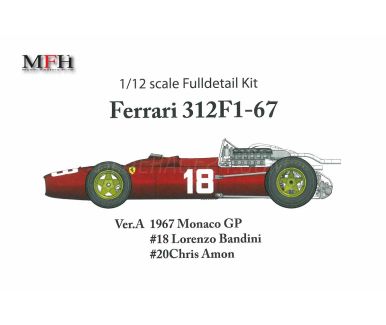 Ferrari 312F1-67 - Monaco GP 1967 #18 #20 - Model Factory Hiro - MFH-K479