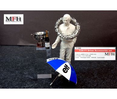 F1 Driver Accessories set 1/20 - Model Factory Hiro - MFH-P1040