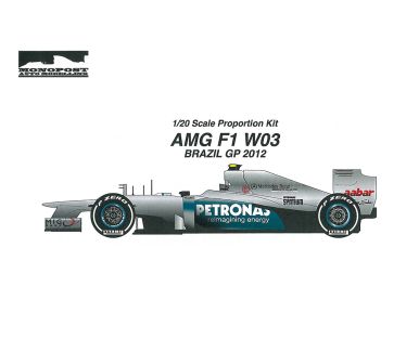 Mercedes F1 W03 Brazil GP 2012 1/20 - Monopost - MP022