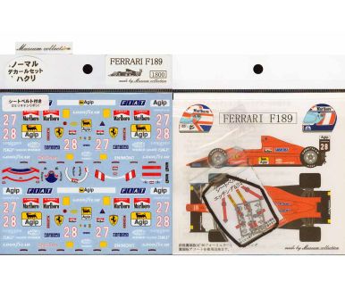 Ferrari F189 1989 Decal 1/20 - Museum Collection - MC-D046