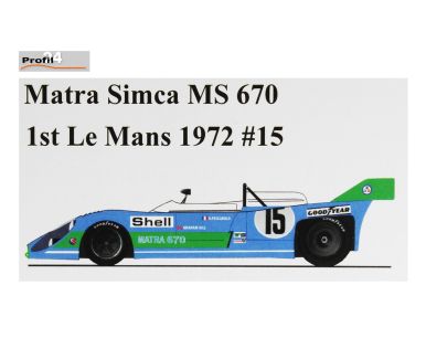 Matra-Simca MS 670 1st Le Mans 24 Hours 1972 1/12 - Profil24 - P1213