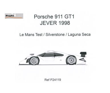 Porsche 911 GT1 "Jever" Silverstone/Le Mans Trial/Laguna Seca 1998 1/24 - Profil24 - P24119