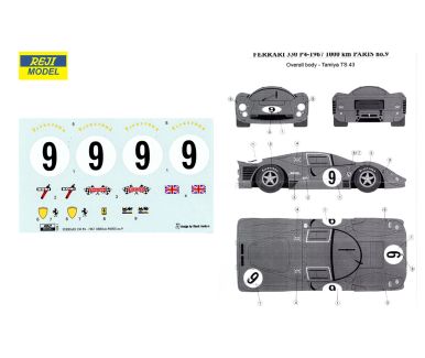 Ferrari 330 P4 "Maranello Concessionaires" 1000 km Paris 1967 1/24 - REJI - REJ-6010