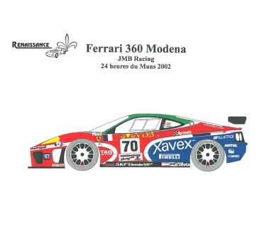 Ferrari 360 Modena GT Racing Transkit 1/24 - Renaissance - REN-TK24/174
