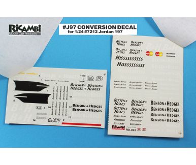 Jordan 197 Conversion Decal 1/24 - Ricambi - RD-023