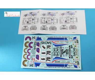 Porsche 935 K3/80 "Sachs" Sebring/Nurburgring/Le Mans 1980 Decal 1/24 - Scale Coachworks - SCW-CK03SD