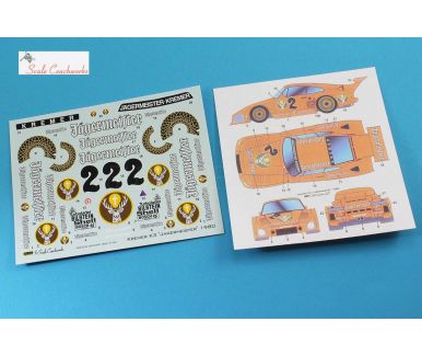 Porsche 935 K3/80 Jagermeister Deutsche Rennsportmeisterschaft 1980 Decal 1/24 - Scale Coachworks - SCW-CK04SD