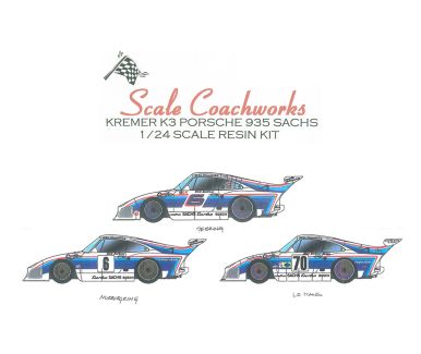 Kremer-Porsche 935 K3 Sachs 1980 1/24 - Scale Coachworks - SCW-CK03